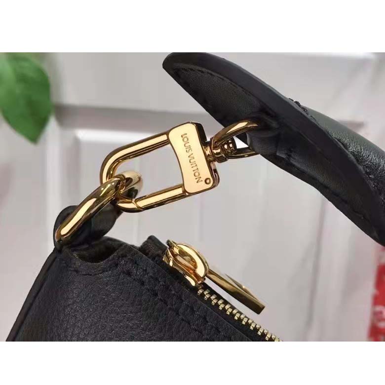 Louis Vuitton LV Unisex Cruiser PM Black Calfskin Leather Cowhide