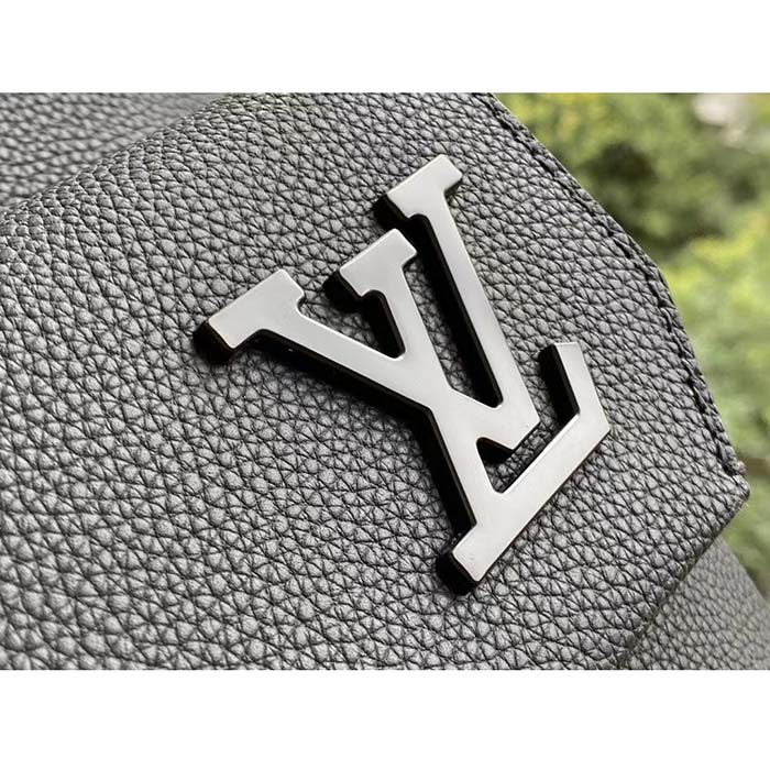Louis Vuitton LV Unisex Takeoff Backpack Black Grained Calf Leather