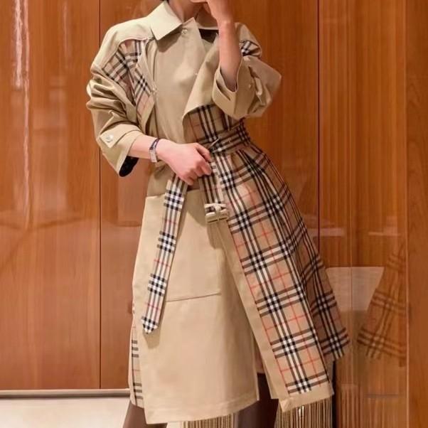 New Fashionable Khaki Midlongth Trench Coat 1023121513