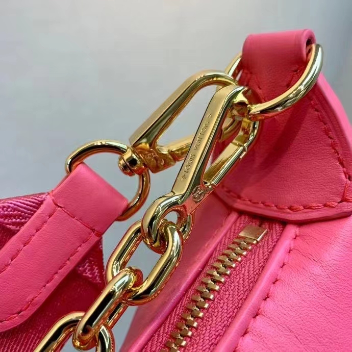 Louis Vuitton LV Women Over The Moon Pink Quilted Embroidered Smooth Calf Leather