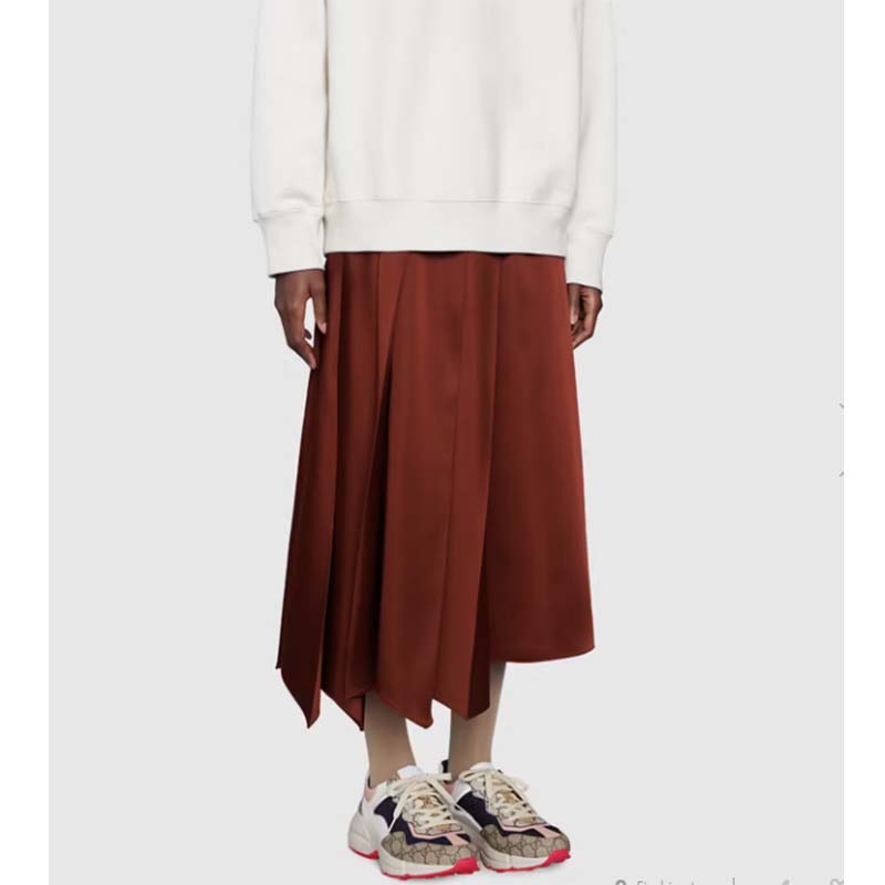 Gucci Women GG Rhyton Sneaker Beige Ebony Blue Supreme Canvas Low 4 cm Heel