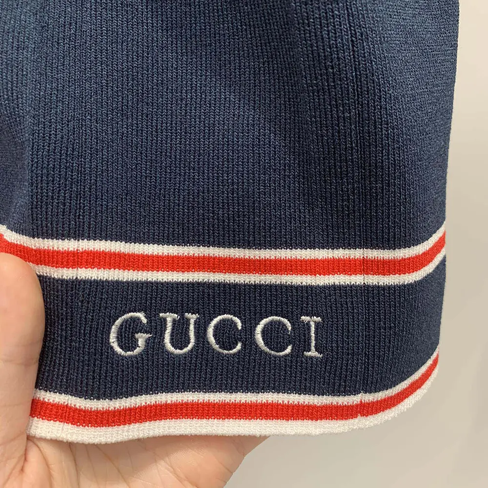 Gucci Women Pleated Skirt with Striped Trim 691712XKD274915