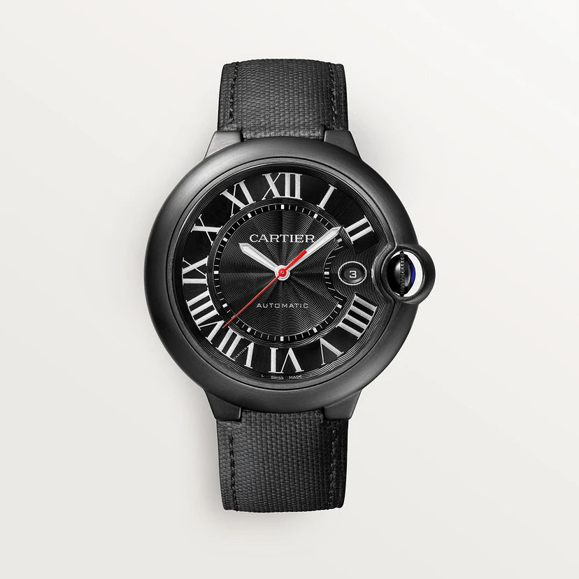 CARTIER 42MM BALLON BLEU DE  CARBON WATCH
