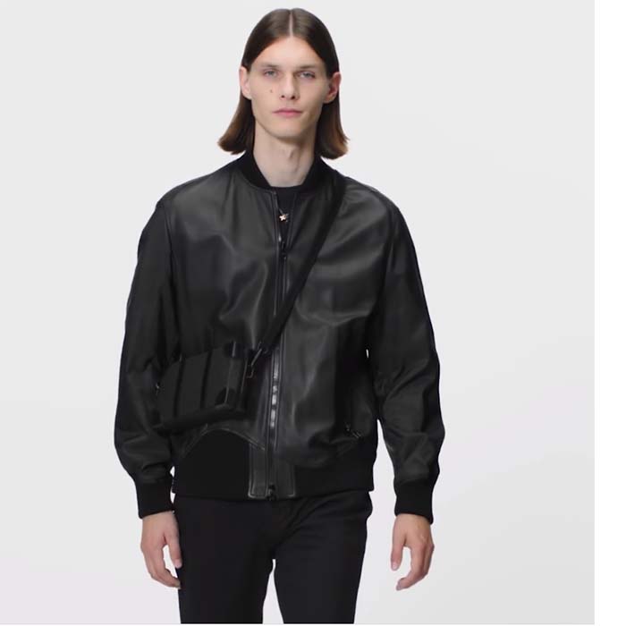 Louis Vuitton LV Unisex Soft Trunk Wearable Wallet Black Taurillon Monogram Leather