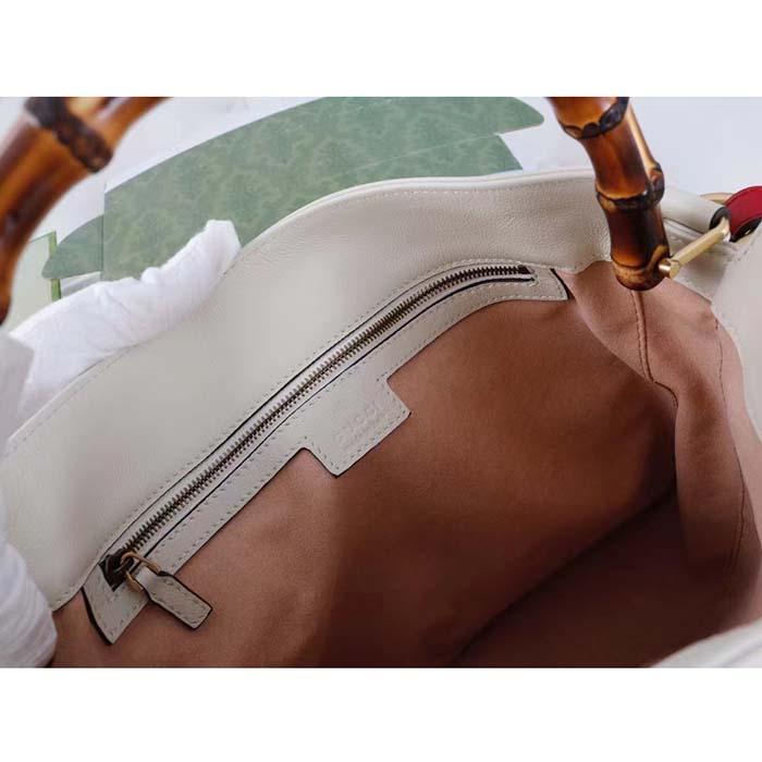 Gucci Unisex Diana Small Shoulder Bag White Leather Double G