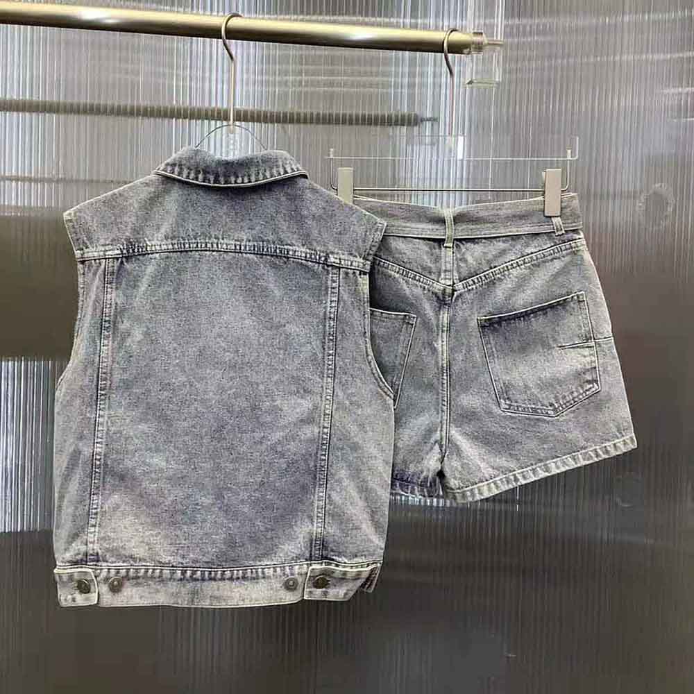 Dior Women Shorts Blue Cotton Denim