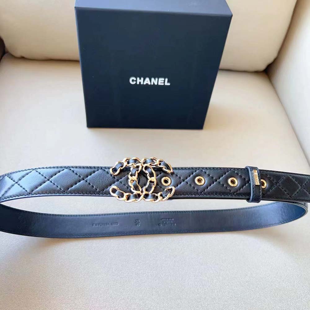 Chanel Women Calfskin & Gold-Tone Metal Black