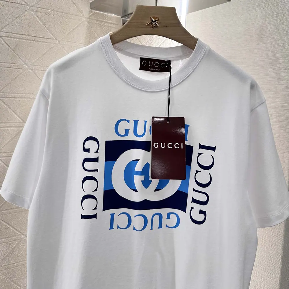 Gucci Women Printed Cotton Jersey T-shirt ‎796395XJHDB