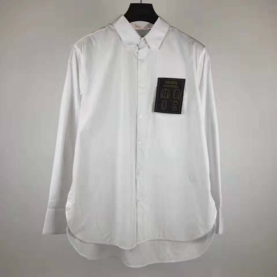 Louis Vuitton LV Men Louis Vuitton Staples Edition DNA Shirt-White