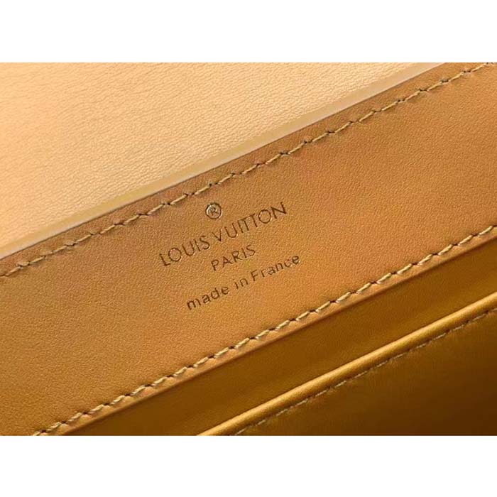 Louis Vuitton LV Women Capucines Mini Handbag Saffron Yellow Calfskin Leather Cowhide Lining