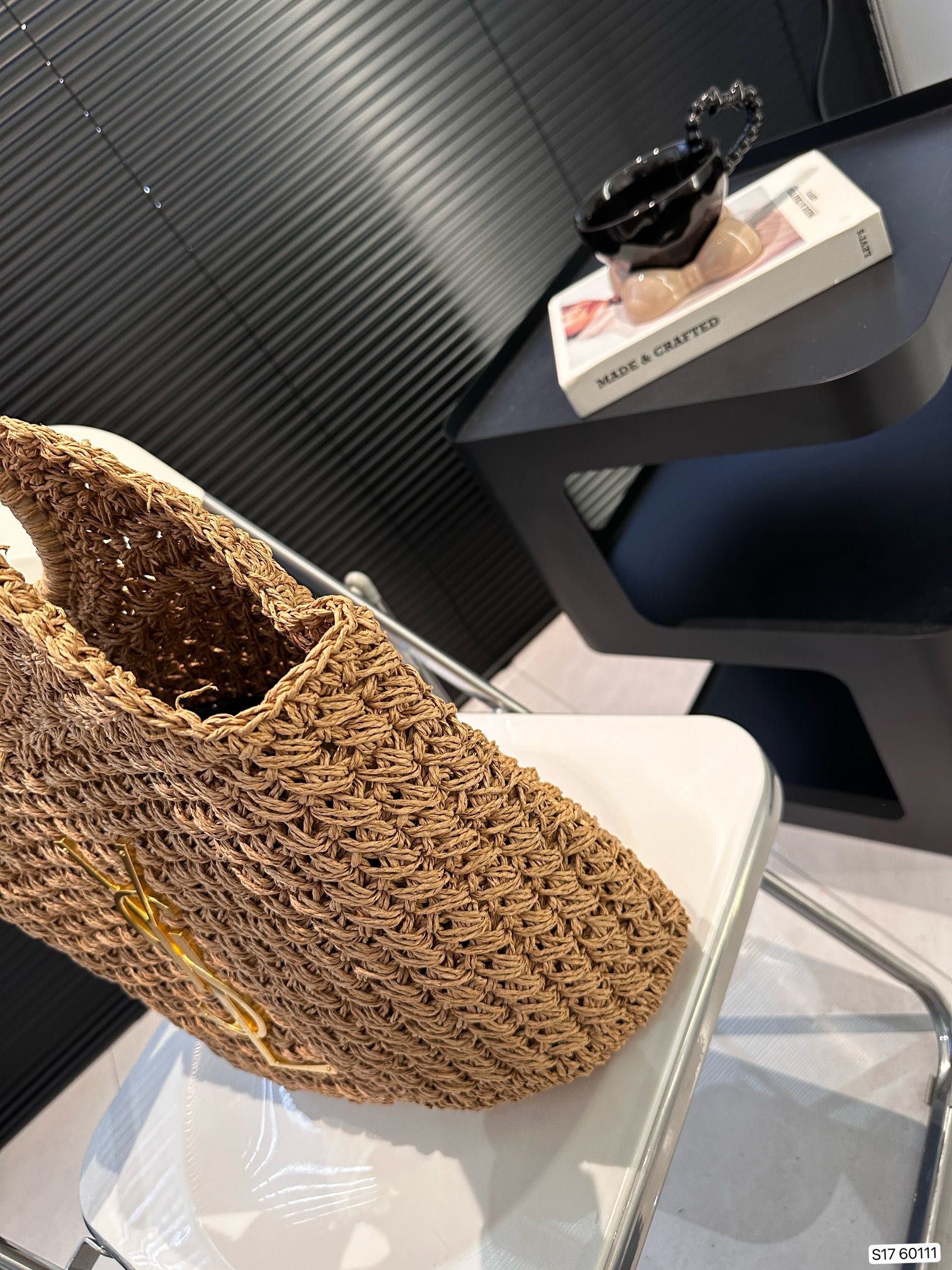 YSL Summer Fashion Straw Tote Bag 0724041110