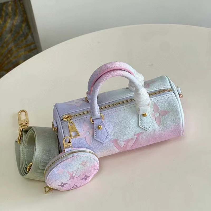 Louis Vuitton LV Women Papillon BB Handbag Sunrise Pastel Monogram Coated Canvas