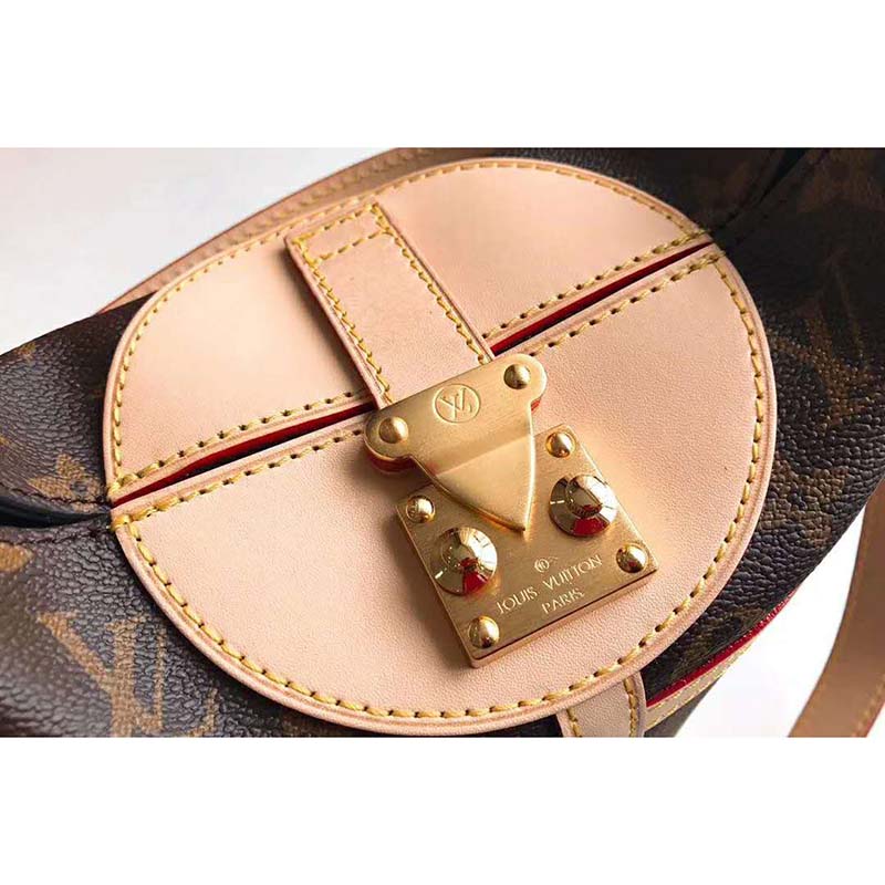 Louis Vuitton LV Women Duffle Bag in Monogram Coated Canvas-Brown