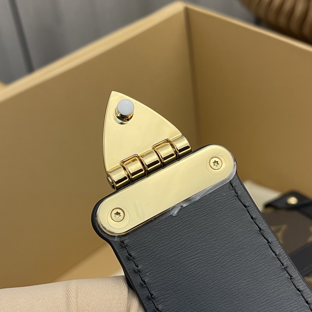 Louis Vuitton LV Unisex Petite Malle V. Monogram Coated Canvas S-Lock