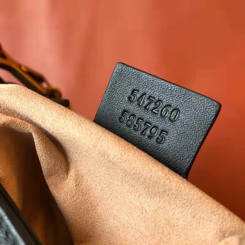 Gucci GG Women GG Marmont Small Top Handle Bag Black Double G