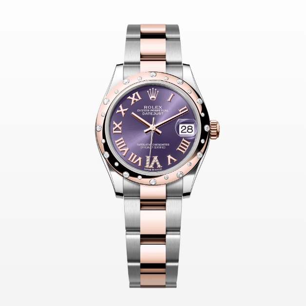 Rolex Datejust 31 Aubergine Dial Roman Numerals Women's Watch 278341RBR-0019