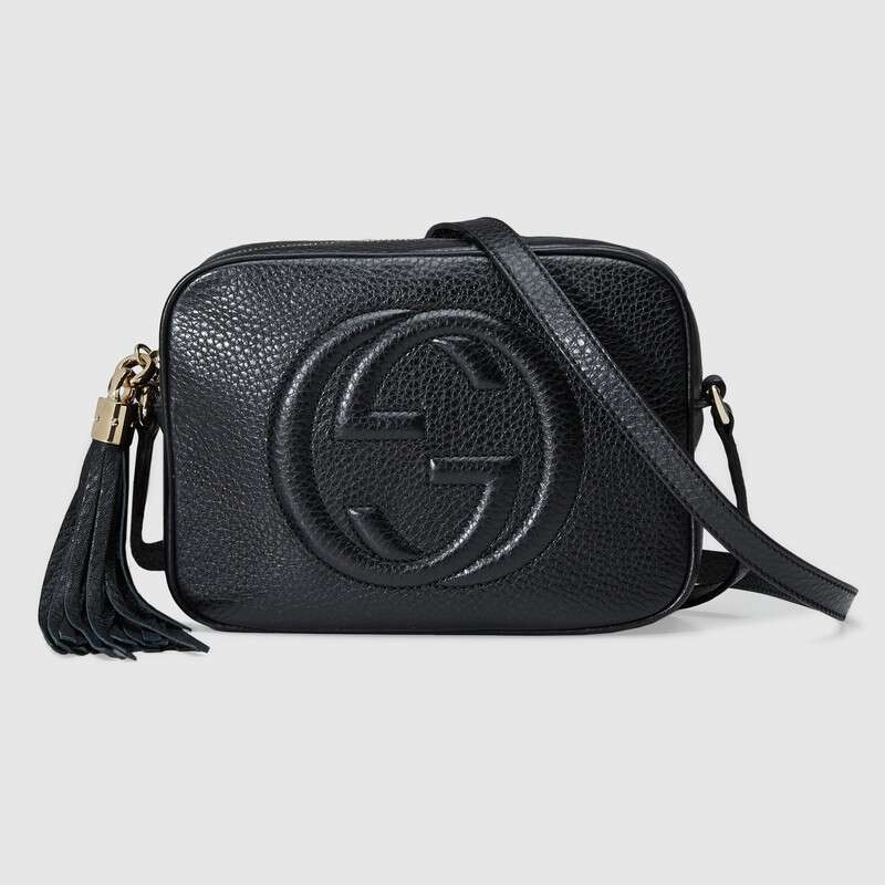 Gucci GG Women Soho Small Leather Disco Bag in Embossed Interlocking G