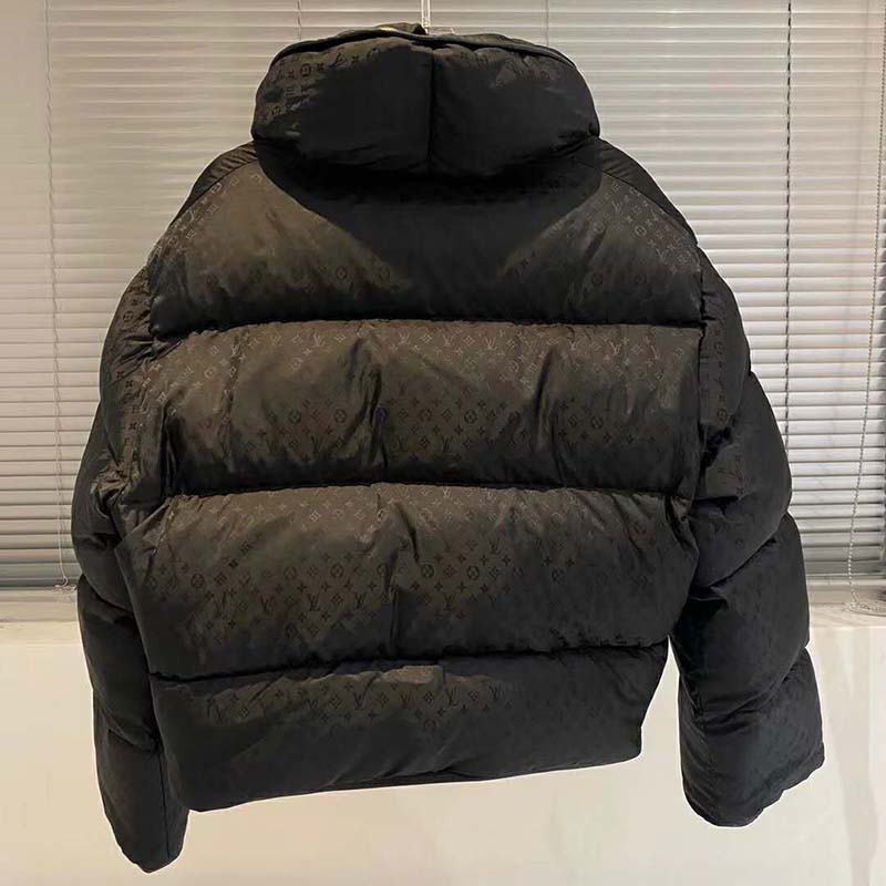 Louis Vuitton LV Women Down Jacket Silky Nylon Satin Louis Vuitton Patch
