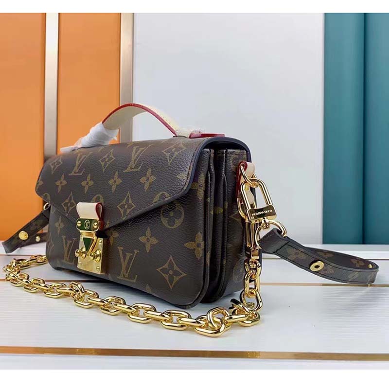 Louis Vuitton LV Women Pochette Métis East West Bag Brown Monogram Coated Canvas