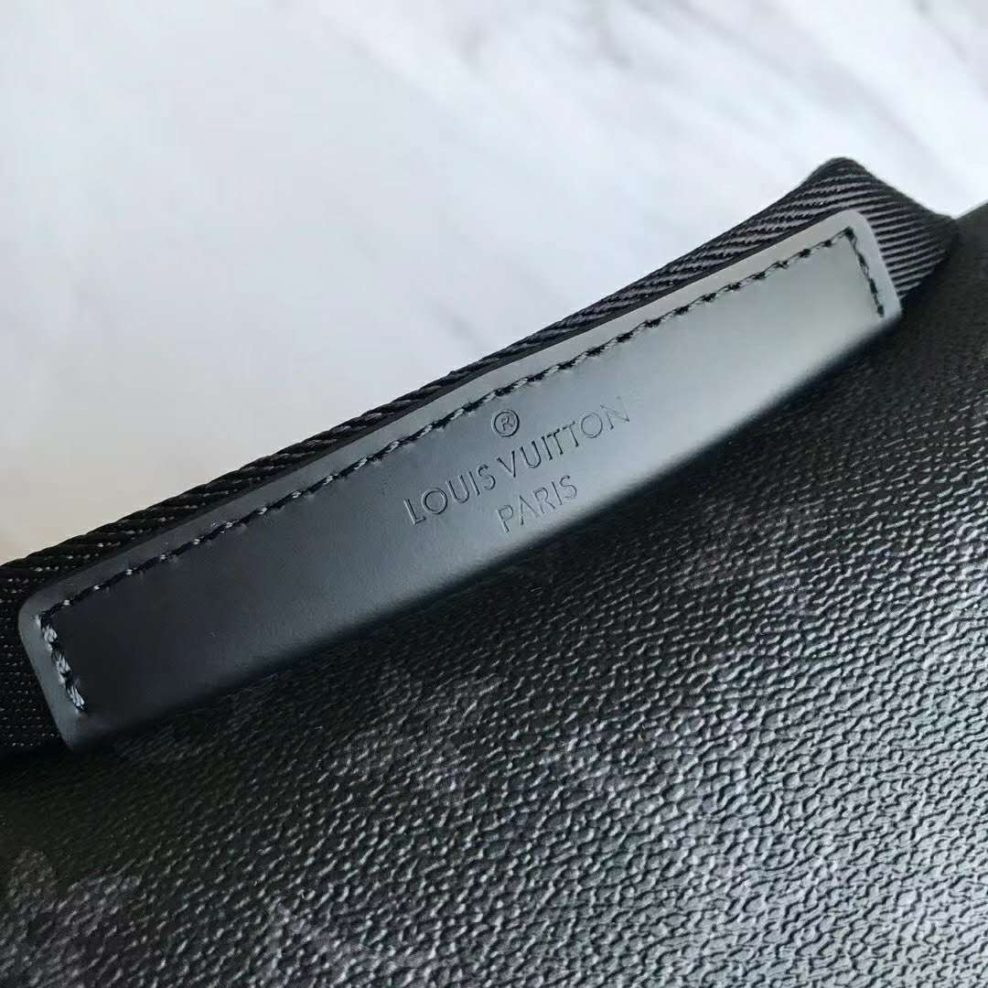 Louis Vuitton LV Unisex Messenger MM Voyager Monogram Eclipse Canvas