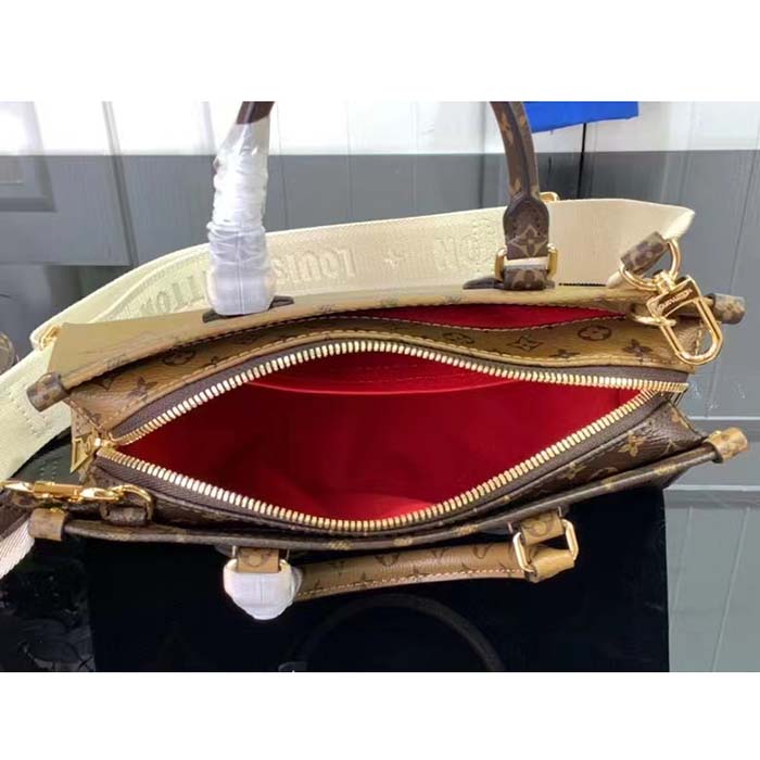 Louis Vuitton LV Women OnTheGo East West Giant Monogram Monogram Reverse Coated Canvas