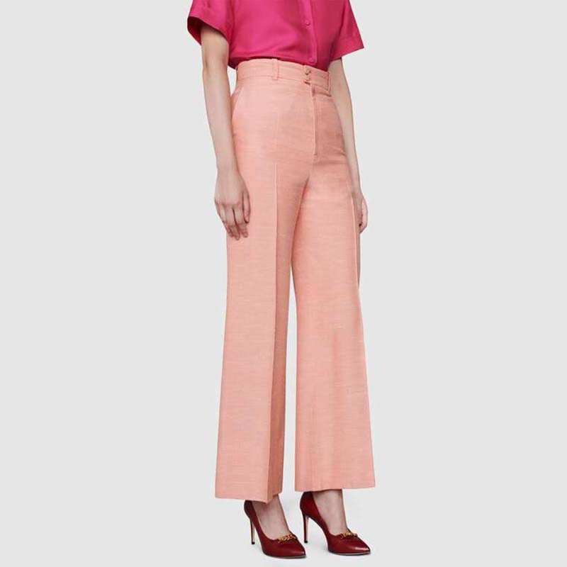 Gucci GG Women’s Leather Pump with Chain Red Leather 9 cm Heel