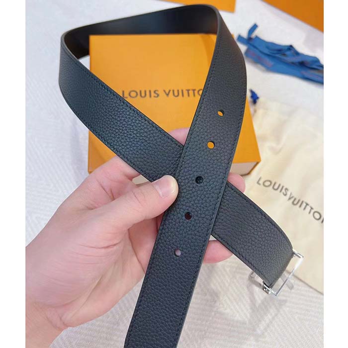 Louis Vuitton LV Unisex LV Pont Neuf 35mm Belt Taurillon Calf Leather