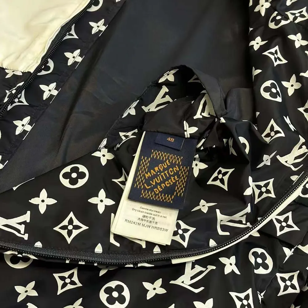 Louis Vuitton Women Monogram Printed Technical Track Top 1AFWJI