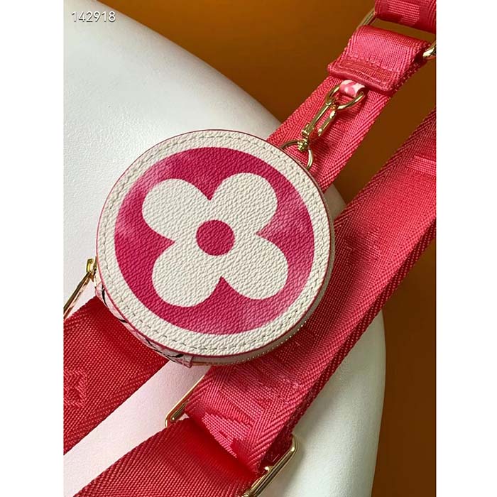 Louis Vuitton LV Women Onthego PM Pink Monogram Coated Canvas Textile Lining