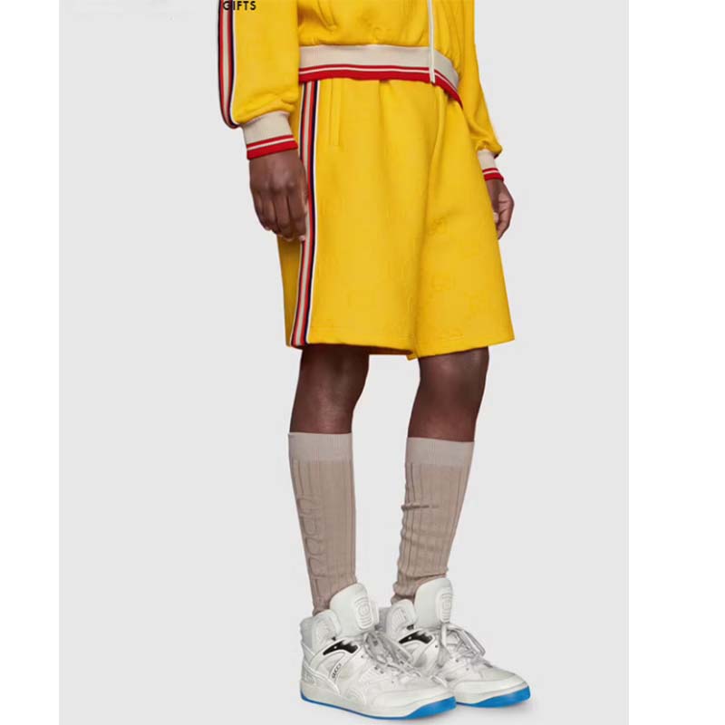 Gucci Unisex GG Gucci Basket Sneaker White Demetra Rubber Interlocking G Patch