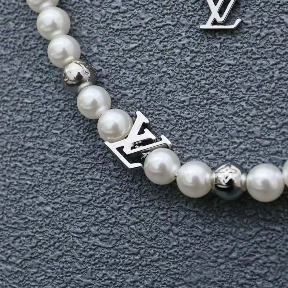 Louis Vuitton Unisex Monogram Pearls Necklace