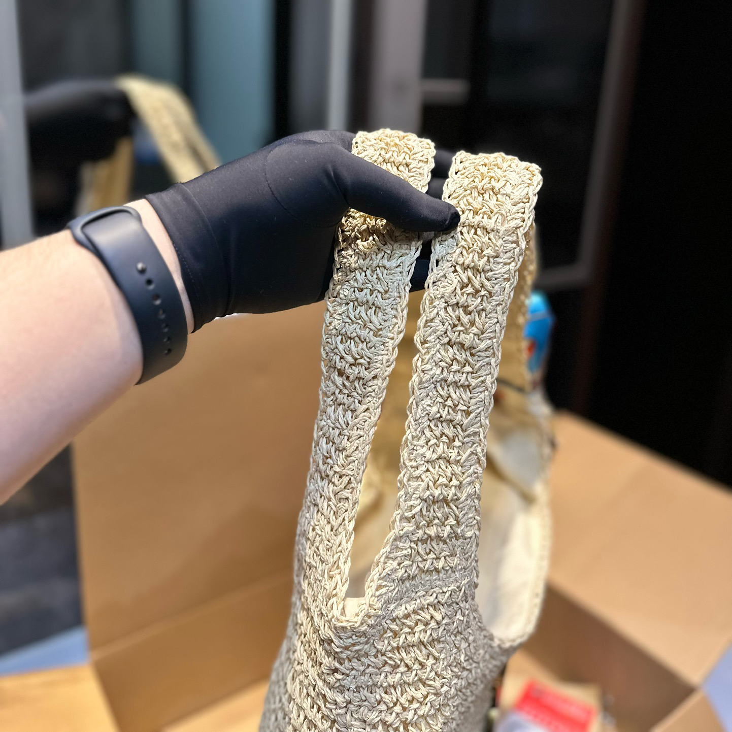 New fashionable knitted straw bag 1824041703