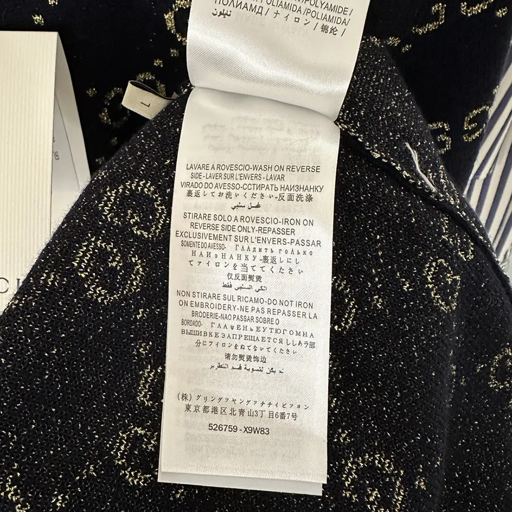 Gucci Women GG Cotton Lamé Top 526759X9W834921