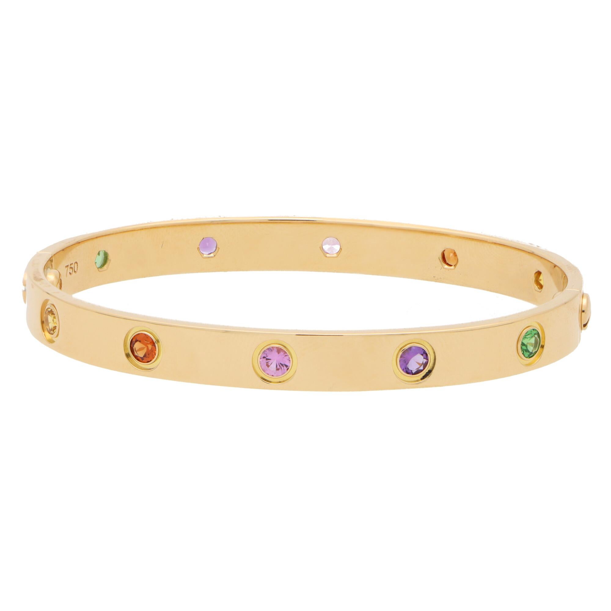 CARTIER CARTIER Multi Gem Love Bracelet in 18k Yellow Gold