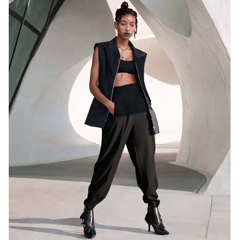 Louis Vuitton LV Women LV Janet Ankle Boot in Black Glazed Calf Leather 9.5 cm Heel