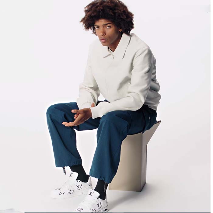 Louis Vuitton Unisex LV Trainer Sneaker Black Mix Sustainable Materials Recycled Polyester