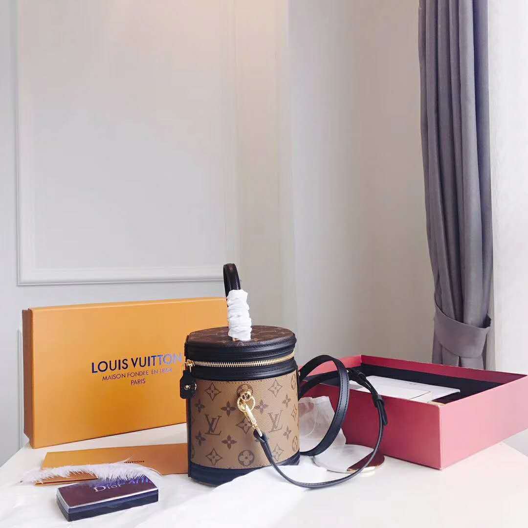 Louis Vuitton LV Women Cannes Handbag in Monogram and Monogram Reverse Coated Canvas