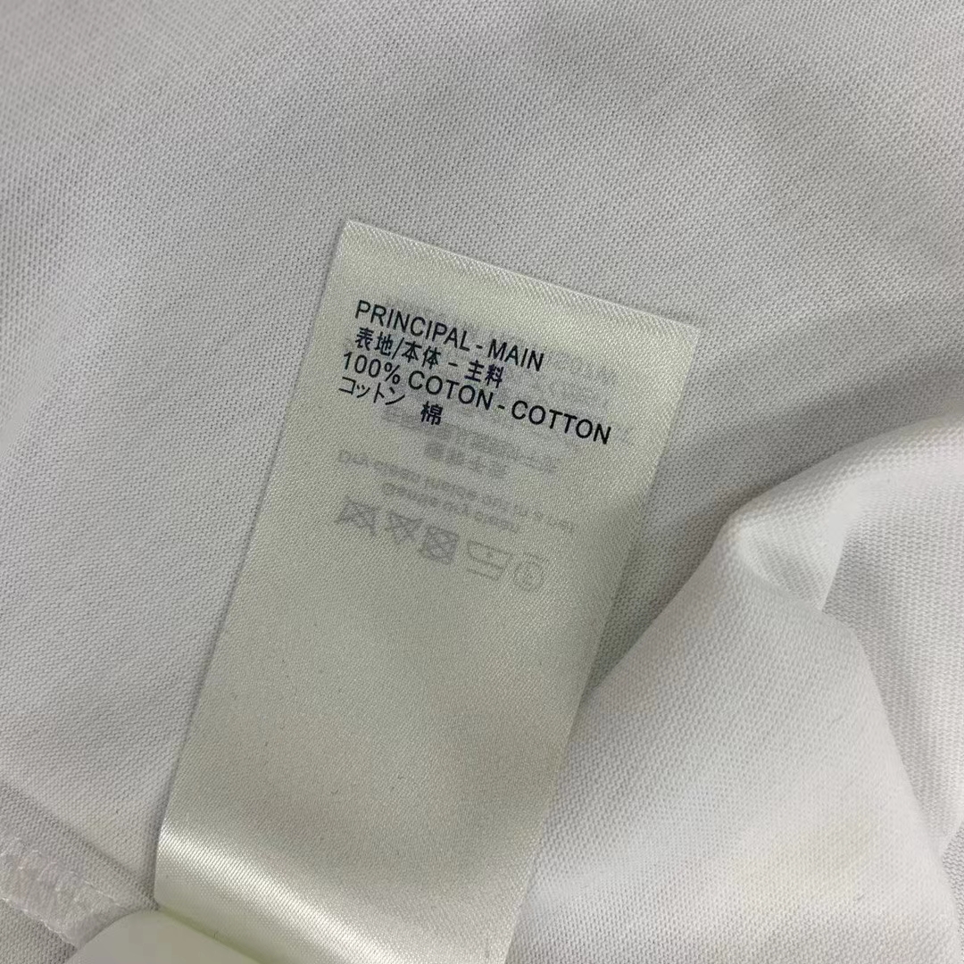 Louis Vuitton Women Animal Sequin T-Shirt Cotton White LV Golden Chain