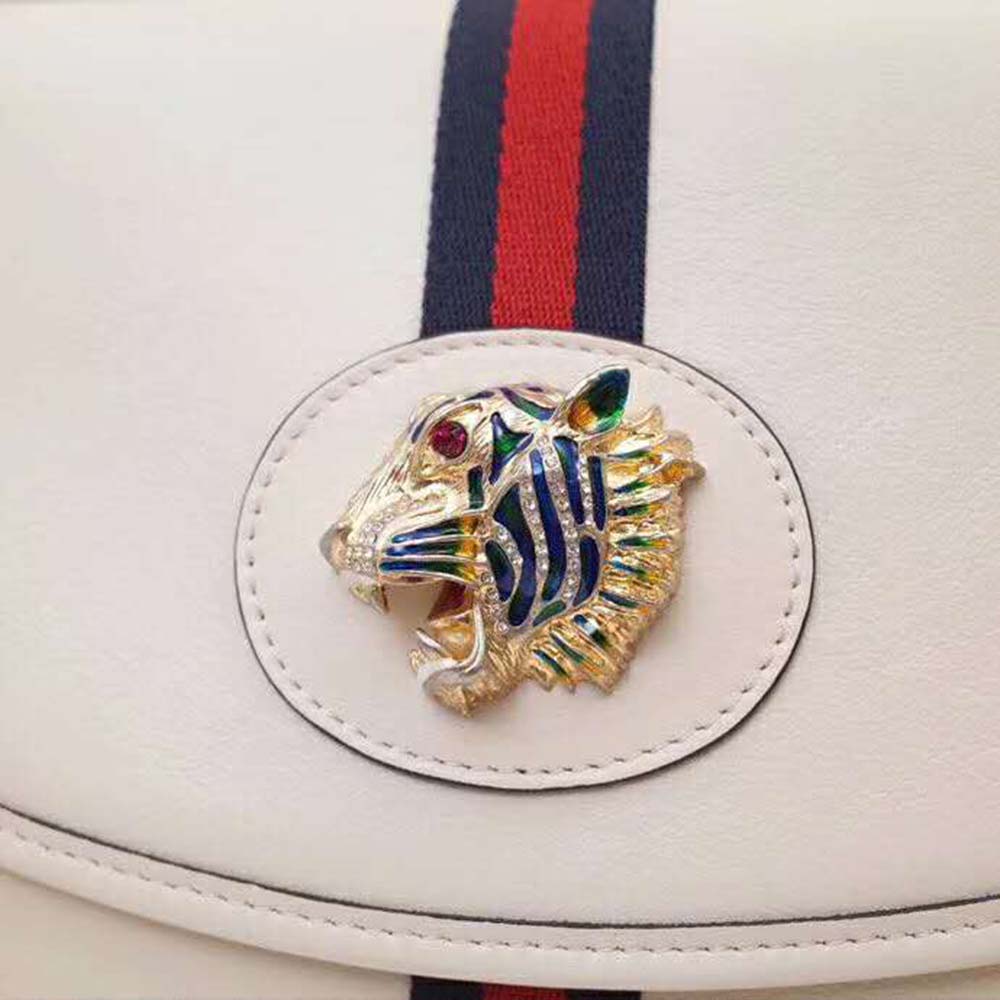 Gucci GG Women Rajah Medium Shoulder Bag-White