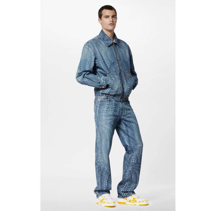 Louis Vuitton LV Unisex LV x YK LV Trainer Sneaker Yellow Calf Leather Rubber