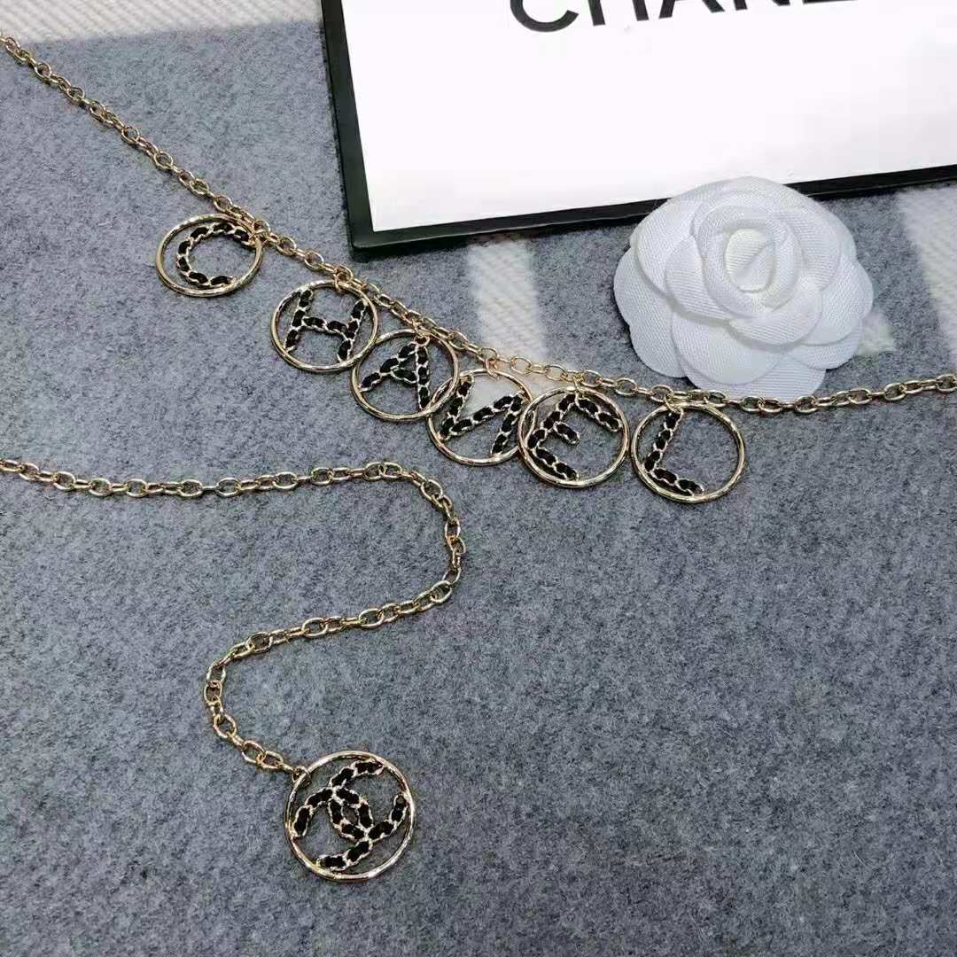 Chanel Women Calfskin & Gold-Tone Metal Belt-Gold