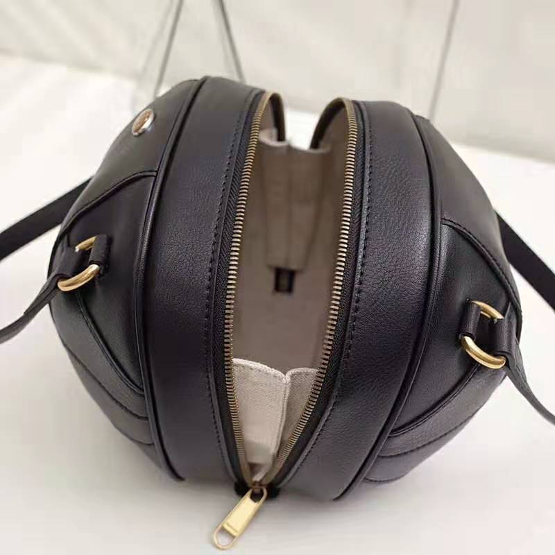 Gucci GG Unisex Basketball Shaped Tote Bag-Black