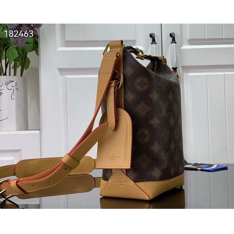 Louis Vuitton LV Unisex Hobo Cruiser PM Handbag Blurry Monogram Coated Canvas