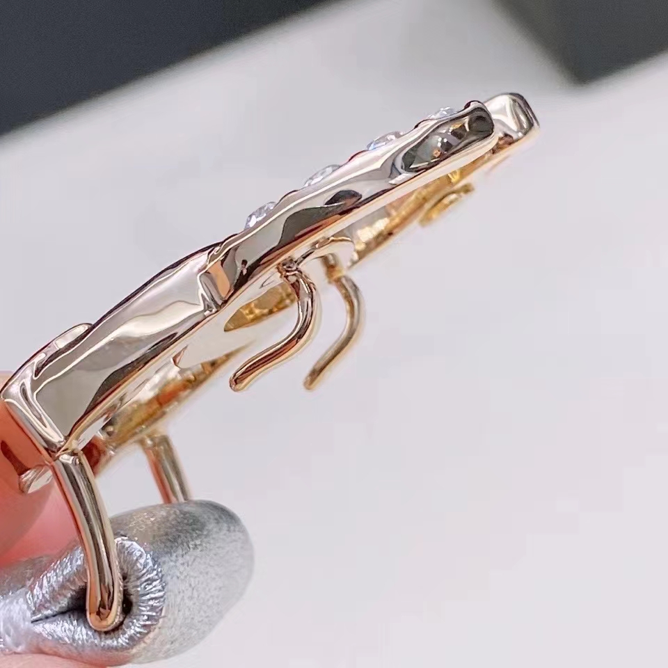 Chanel CC Women Belt Lambskin Gold-Tone Metal Strass Silver