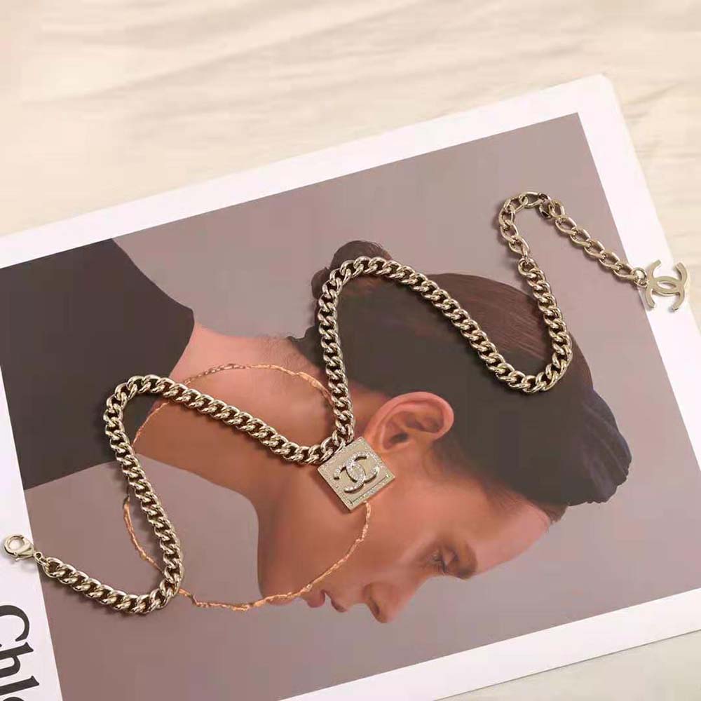 Chanel Women Choker in Metal & Strass