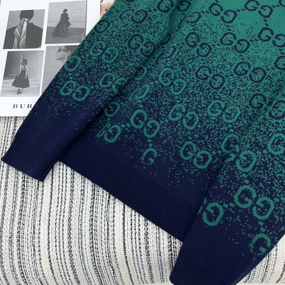 Gucci Men GG Degrade Wool Jacquard Cardigan ‎795012XKD423529