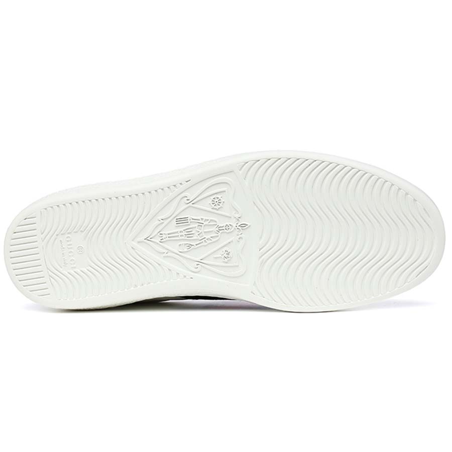 Gucci Men Ace Embroidered Sneaker Shoes with Tiger Web-White