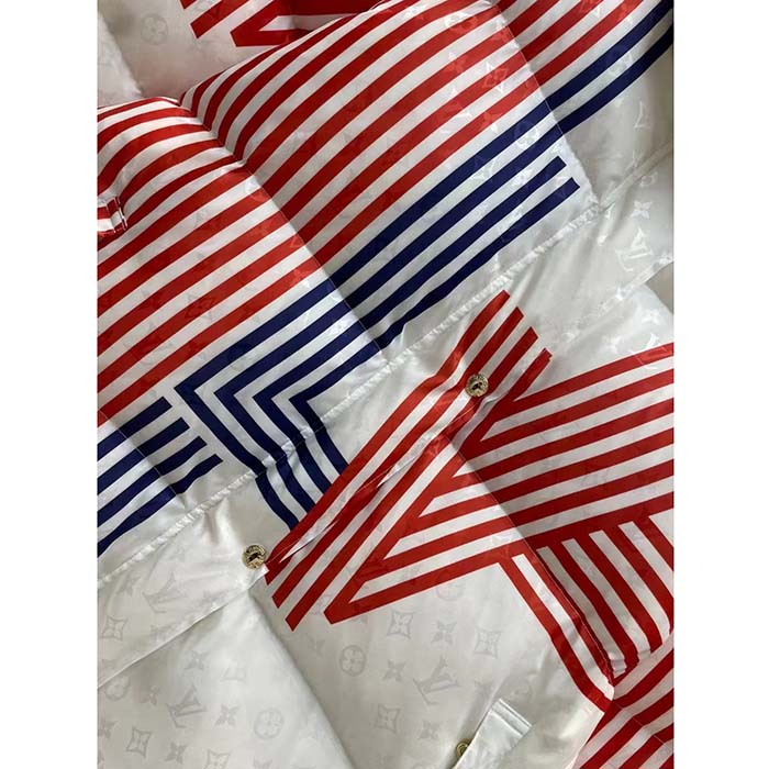 Louis Vuitton Women LV SKI LV Stripes Puffer Jacket Monogram Jacquard Polyamide White