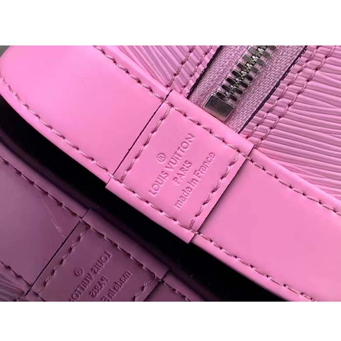 Louis Vuitton LV Women Alma BB Handbag Lilas Provence Lilac Epi Grained Cowhide Leather