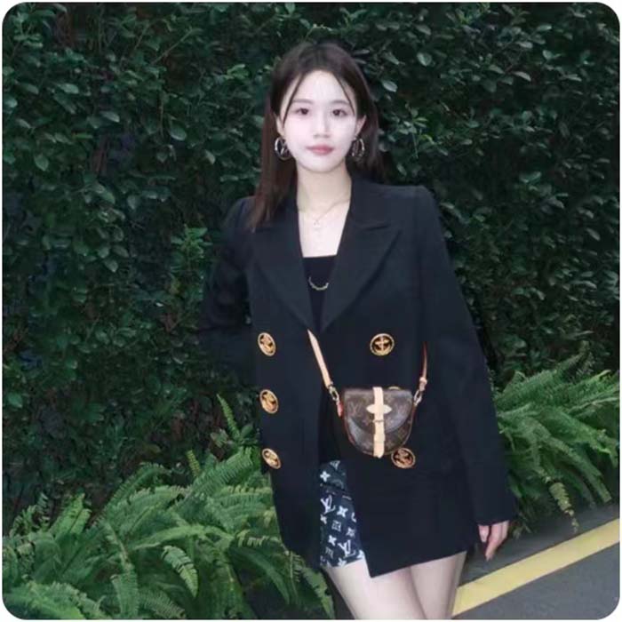 Louis Vuitton LV Women Micro Chantilly Monogram Coated Canvas Natural Cowhide Leather